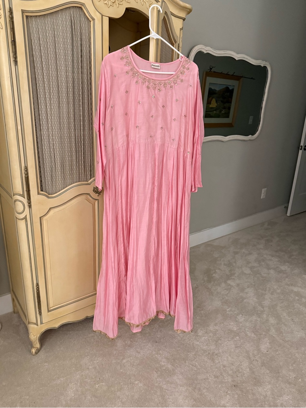 Pink Panash India.Com Embellished Women’s Long Dress Size 2xl